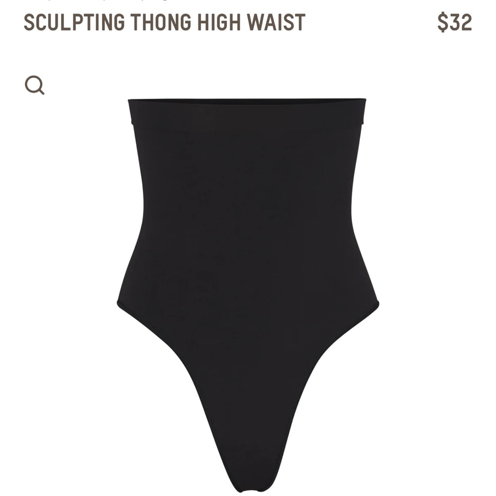 Skims High Waisted Black New Shapewear